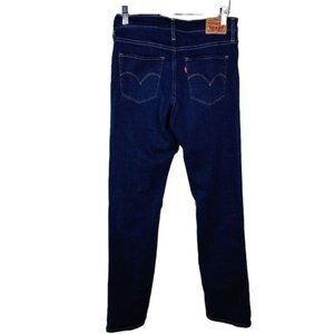 Levis 324 Shaping Straight Stretch Blue Denim Jeans  Size 28